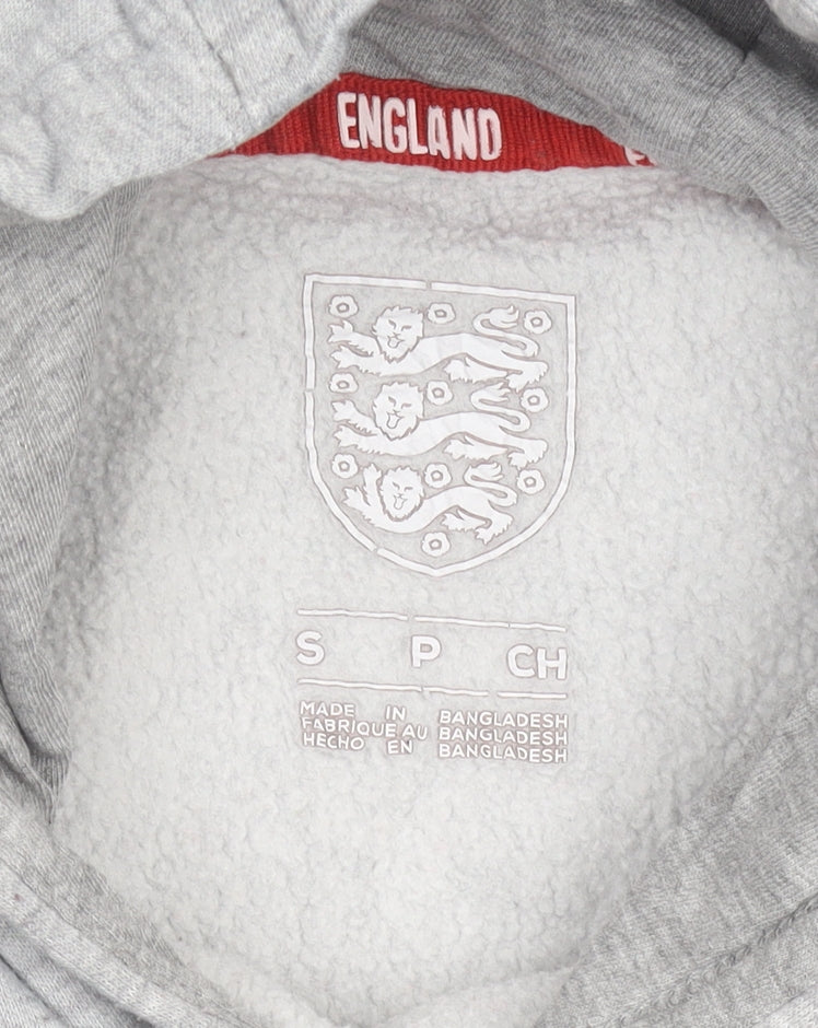 Mens UK Size S England Grey Pullover Hoodie