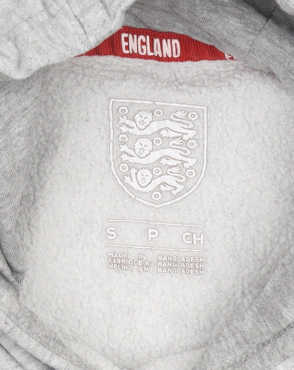 Mens UK Size S England Grey Pullover Hoodie