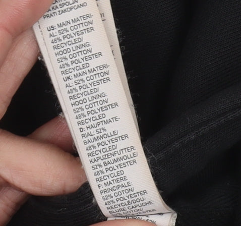 Adidas Women’s Black Full Zip Hoodie Size 12/14 Logo Print