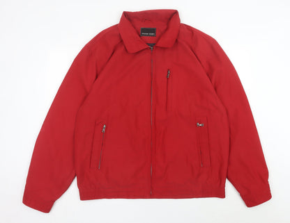 Mens UK Size 46 Frank Eden Red Basic Jacket