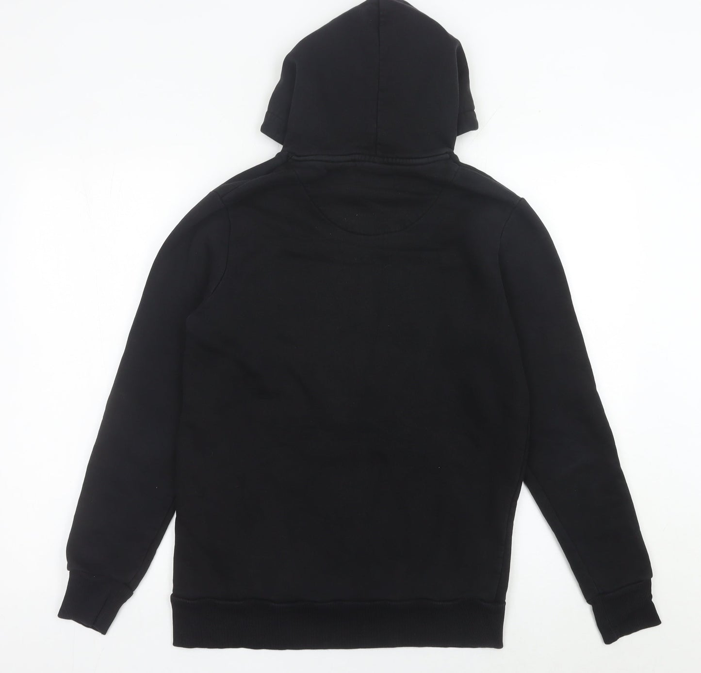 Fresh Couture Mens Black Pullover Hoodie M Logo Graphic Cotton Blend