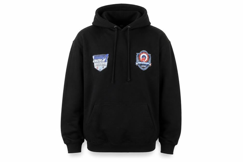 Mens UK Size M JustHoods Black Pullover Hoodie
