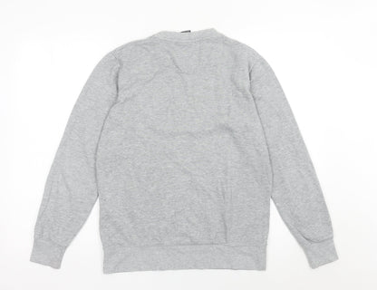 Smog Unisex Adults Grey Pullover Sweatshirt S Regular Fit