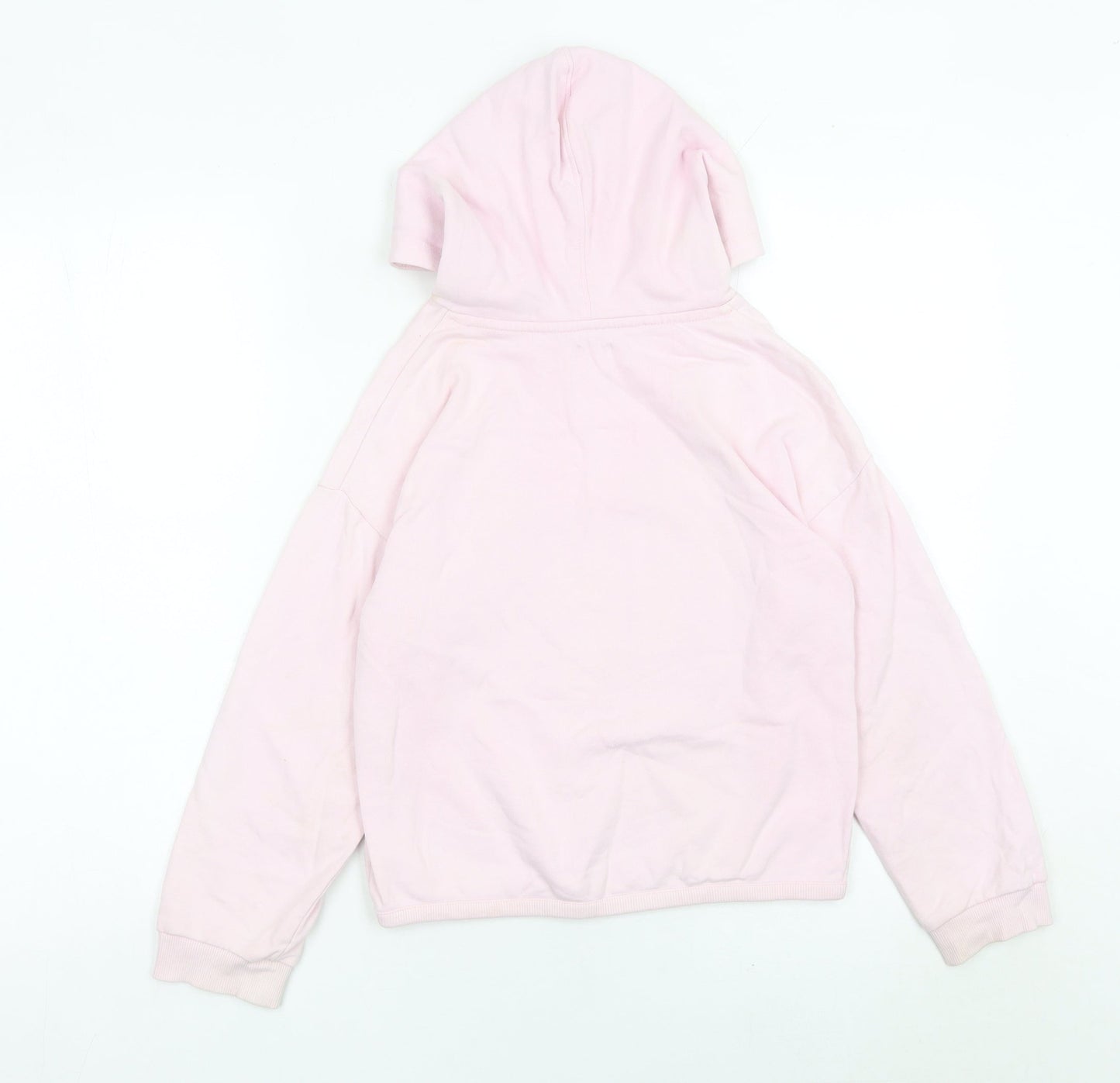 John Lewis Girls Pink Sequin Tiger Hoodie 10 Years Pullover Cotton