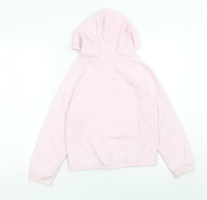 John Lewis Girls Pink Sequin Tiger Hoodie 10 Years Pullover Cotton