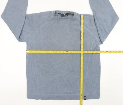 Marks & Spencer Men’s Blue XL Cotton Crew Neck Jumper