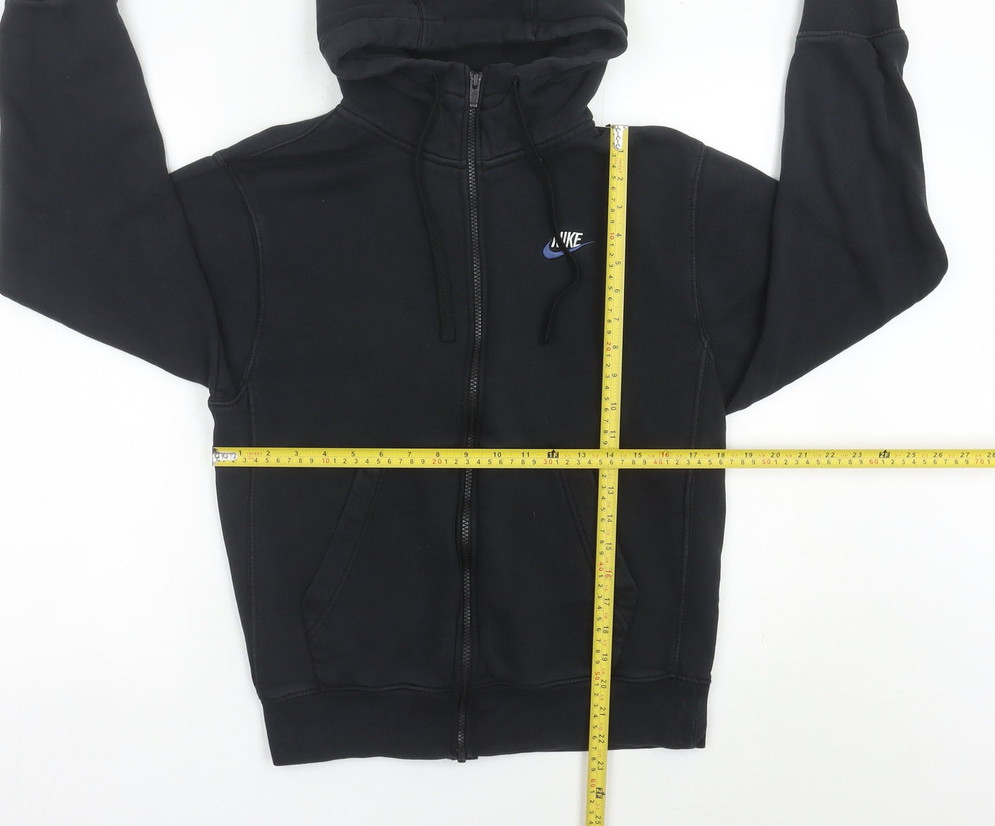 Mens UK Size XS Nike Black Full Zip Hoodie