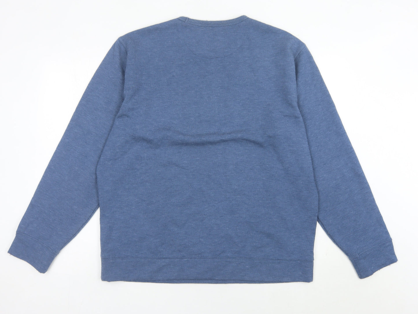 JACHS New York Men's Blue Cotton Blend Pullover Sweatshirt Size L