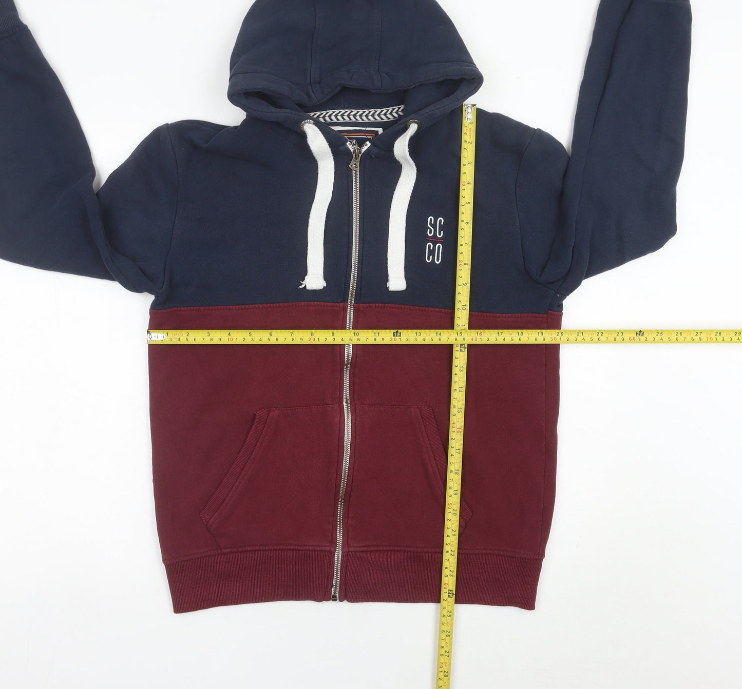 Mens UK Size M SoulCal & Co Multicoloured Full Zip Hoodie