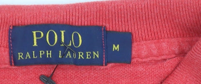 Ralph Lauren Men’s Red Long Sleeve Polo Shirt Size M Cotton