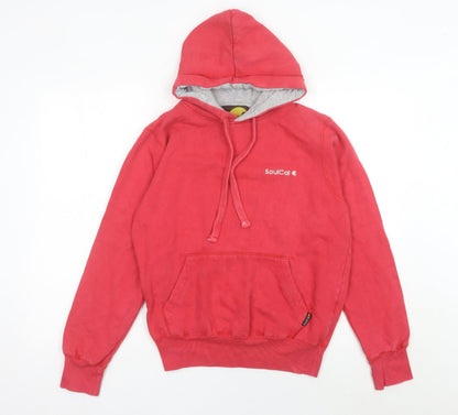 Mens UK Size S SoulCal Red Pullover Hoodie