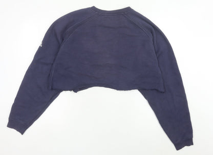 Adidas NBA Fusion Nets Women’s Navy Cropped Sweatshirt L
