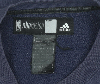 Adidas NBA Fusion Nets Women’s Navy Cropped Sweatshirt L