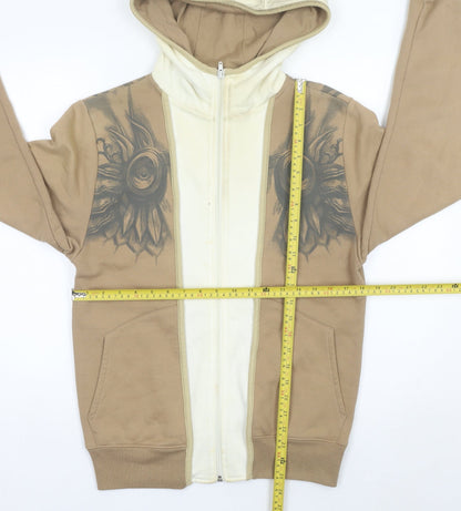 Jinx Blizzard Men’s Beige XS Full Zip Graphic Hoodie
