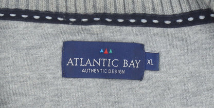 Mens UK Size XL Atlantic Bay Multicoloured Pullover Sweatshirt