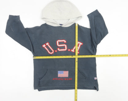 USA Sport Kids Blue Pullover Hoodie 7 Years Unisex Athletic Wear
