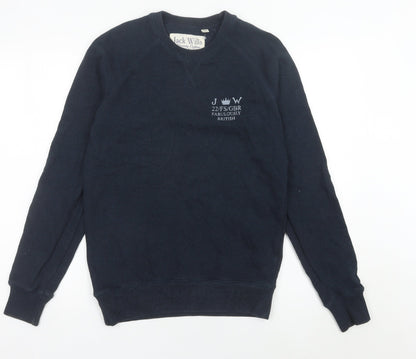 Mens UK Size S Jack Wills Blue Pullover Sweatshirt