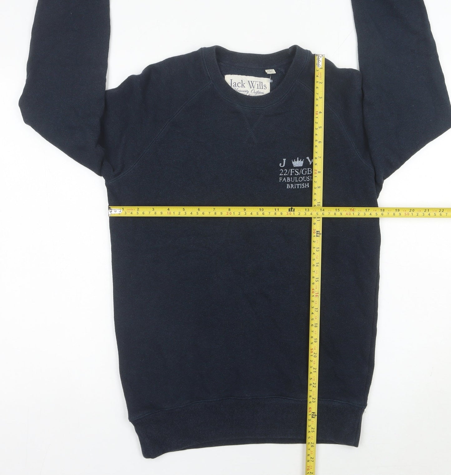 Mens UK Size S Jack Wills Blue Pullover Sweatshirt
