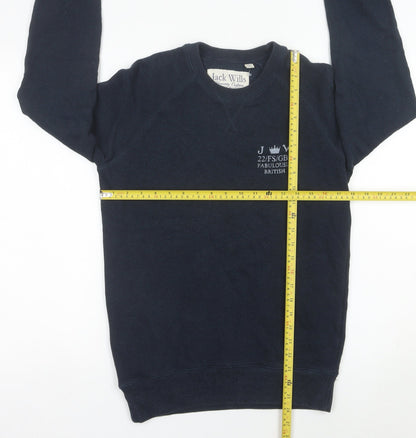 Mens UK Size S Jack Wills Blue Pullover Sweatshirt