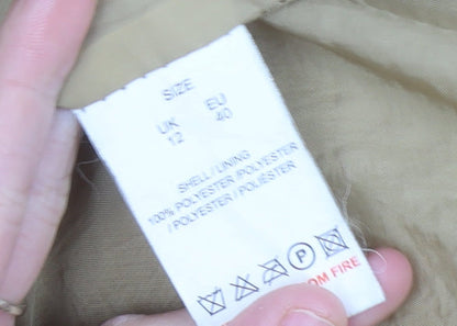 Blue Vanilla Women’s Beige Teddy Coat Size 12 Long Overcoat