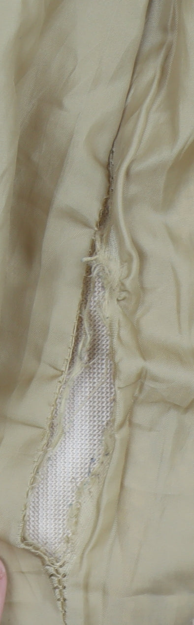 Blue Vanilla Women’s Beige Teddy Coat Size 12 Long Overcoat