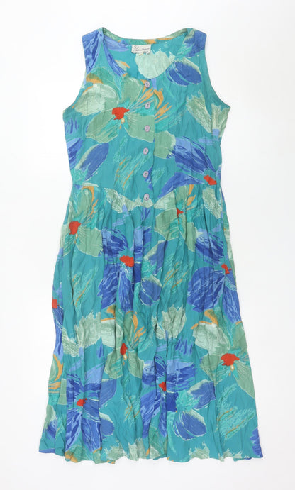 Evelin Brandt Berlin Women’s Multicoloured Floral Midi A-Line Dress M