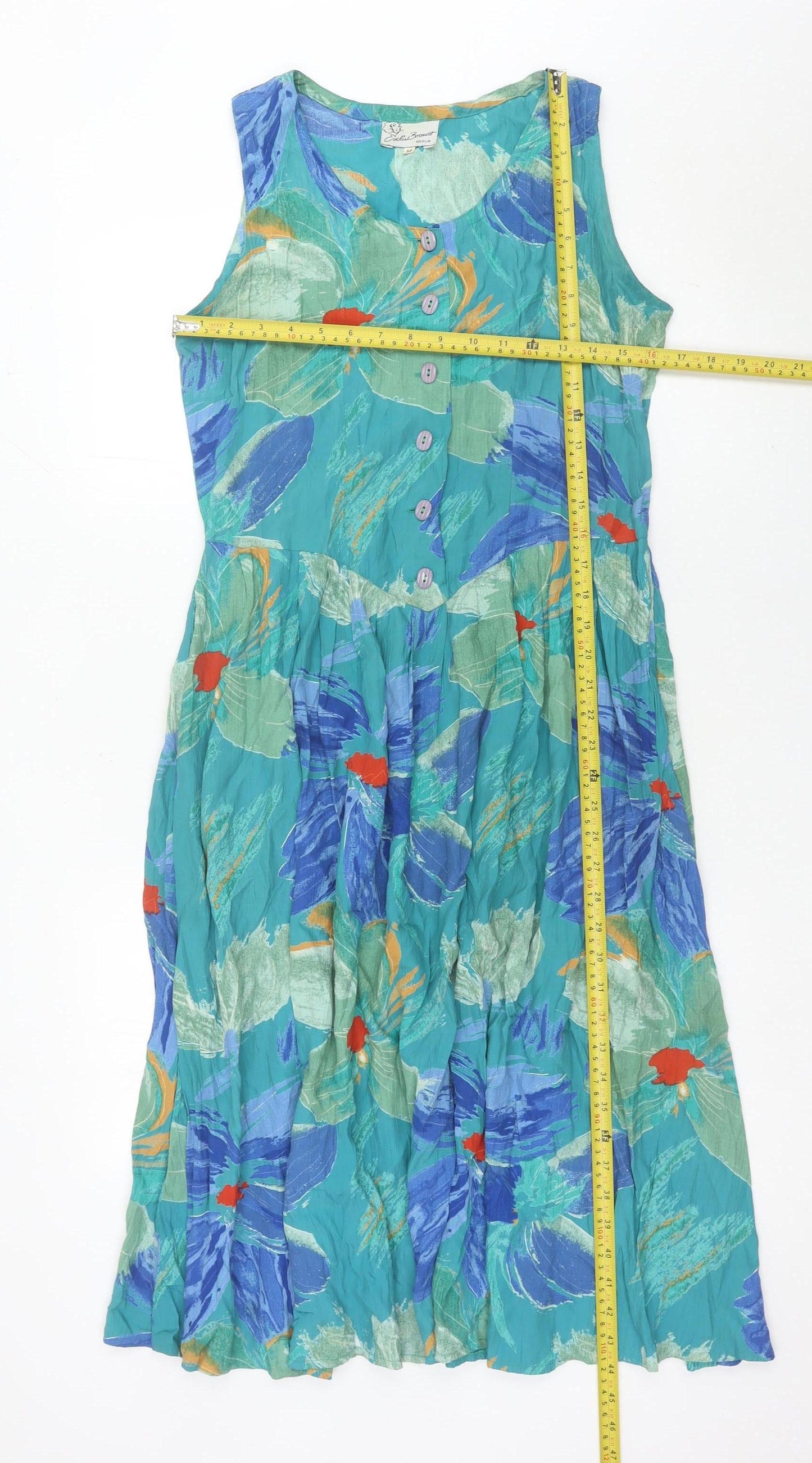 Evelin Brandt Berlin Women’s Multicoloured Floral Midi A-Line Dress M