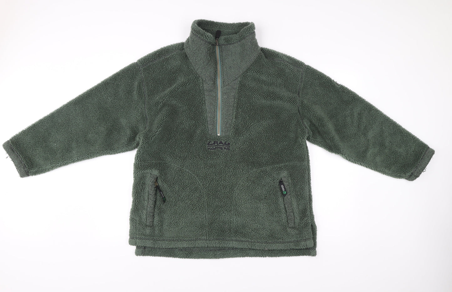 Craghoppers Men’s Green Fleece Pullover Jumper Size S Outdoor Hiking