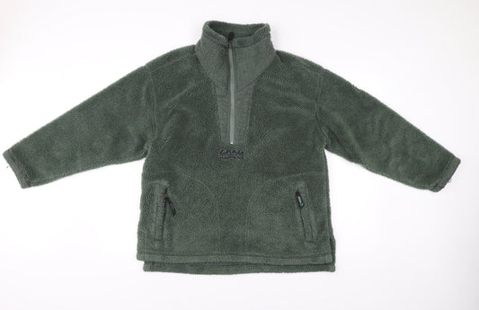 Craghoppers Men’s Green Fleece Pullover Jumper Size S Outdoor Hiking