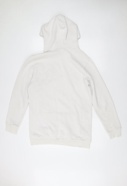 Mens UK Size M Nimes White Pullover Hoodie