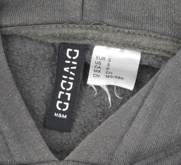 Womens UK Size S H&M Divided Grey Pullover Hoodie