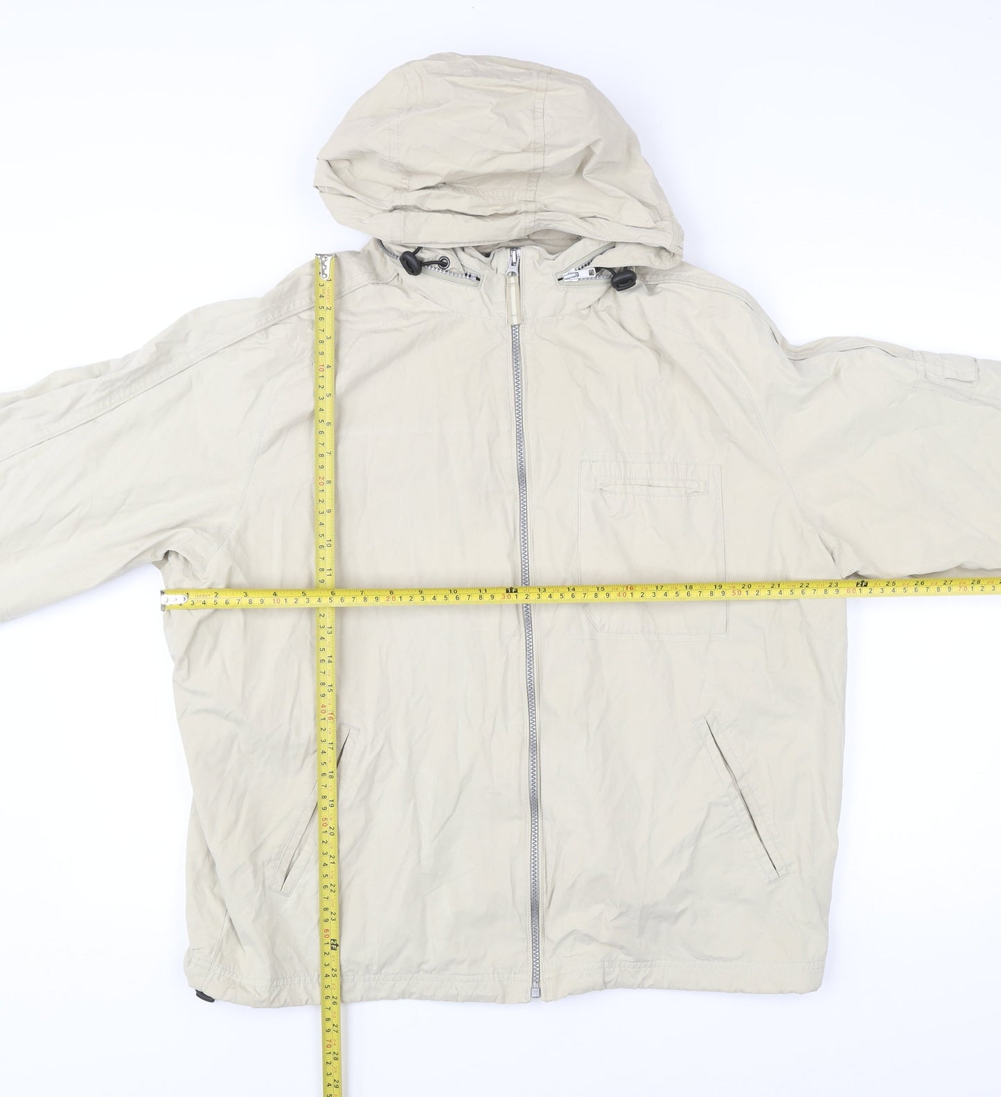 Mens UK Size L NEXT Beige Windbreaker Coat