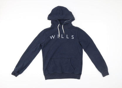 Womens UK Size 8 Jack Wills Blue Pullover Hoodie