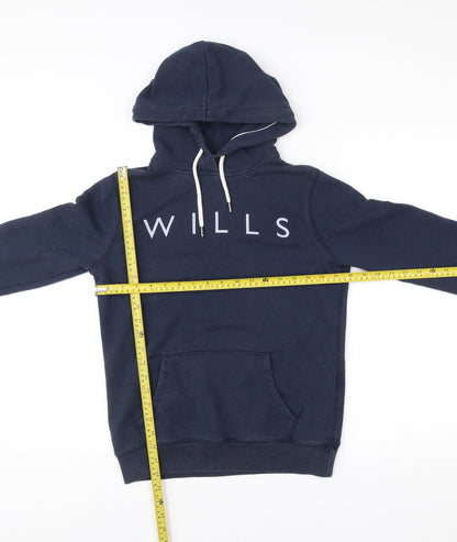 Womens UK Size 8 Jack Wills Blue Pullover Hoodie