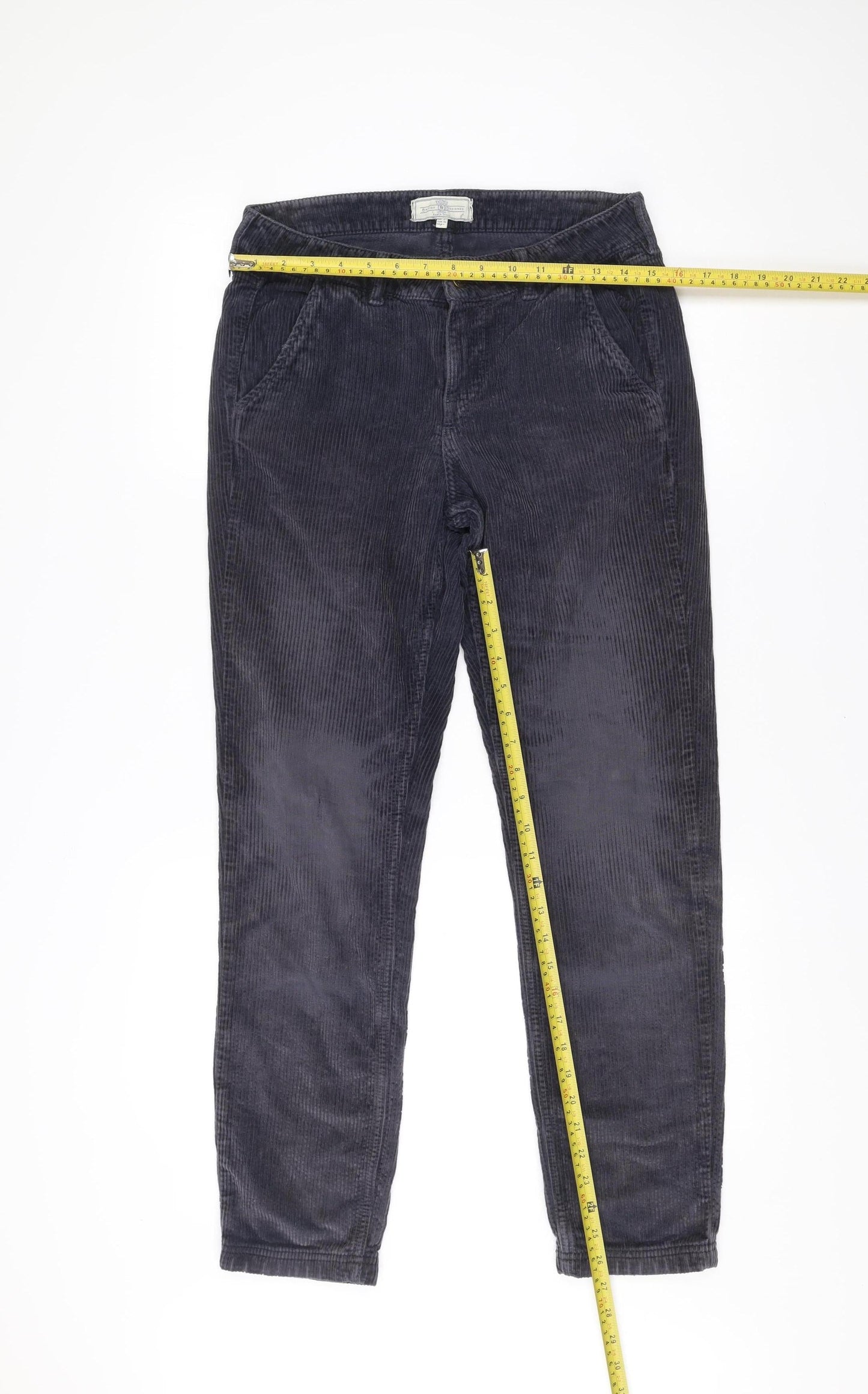 Fat Face Men’s Blue Corduroy Tapered Trousers Size S 30W 28L