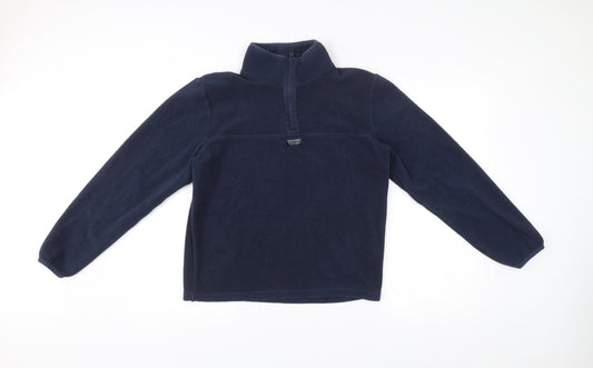 Jack & Jones Mens Blue Small Fleece Half Zip Jacket Regular Fit