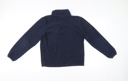 Jack & Jones Mens Blue Small Fleece Half Zip Jacket Regular Fit