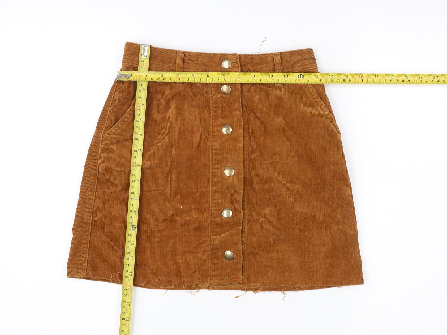 Womens UK Size 8 Topshop A-Line Corduroy Skirt
