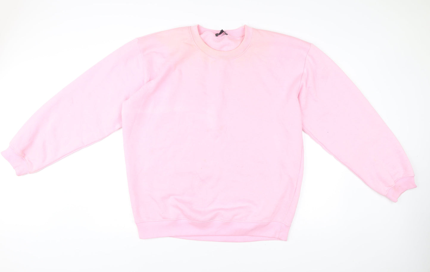 Unisex Adults UK Size L PRETTYLITTLETHING Pink Pullover Sweatshirt