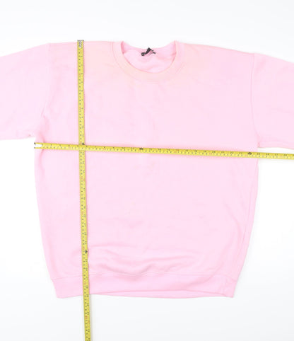 Unisex Adults UK Size L PRETTYLITTLETHING Pink Pullover Sweatshirt