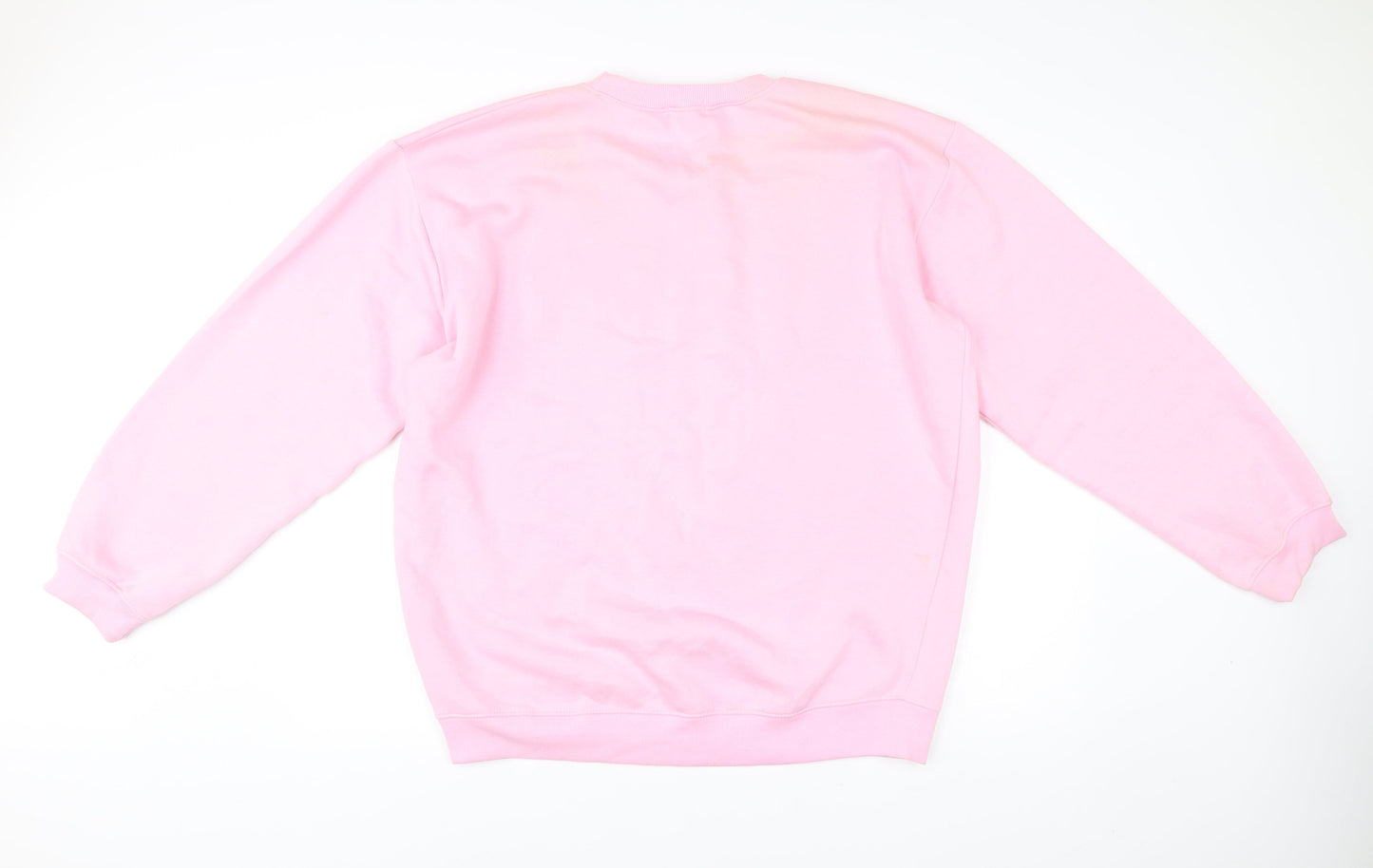 Unisex Adults UK Size L PRETTYLITTLETHING Pink Pullover Sweatshirt