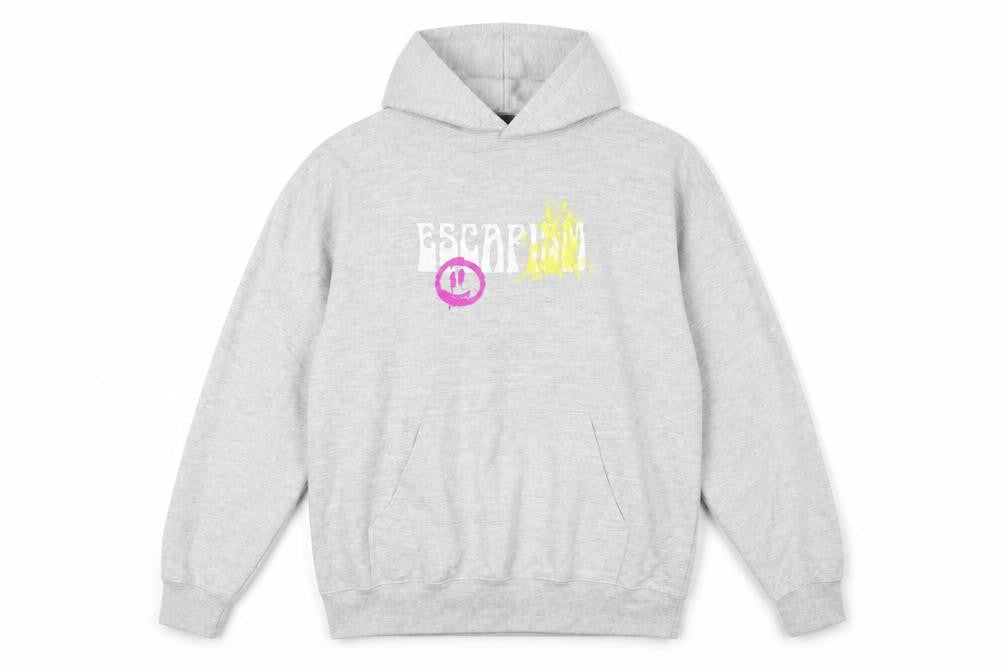 Mens UK Size S boohooMAN Grey Pullover Hoodie