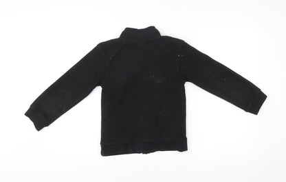 Longboard Kid's Boys Black Full Zip Fleece Jacket 8 Years Polyester