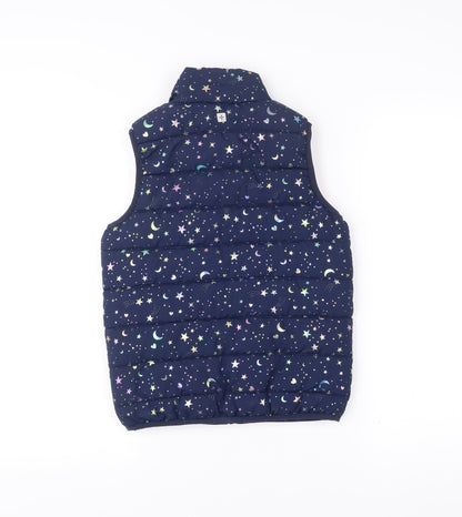 Mountain Warehouse Girls Blue 7-8 Yrs Sleeveless Puffer Waistcoat