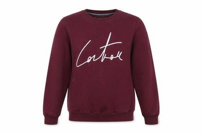 Cairo Line Women’s Burgundy Sweatshirt Medium Cotton Blend