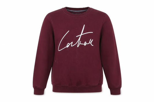 Cairo Line Women’s Burgundy Sweatshirt Medium Cotton Blend