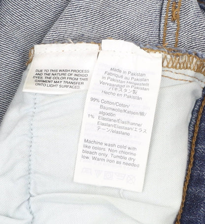 J.Crew Mercantile Women's Blue Denim Skirt Size 10 Straight Pencil