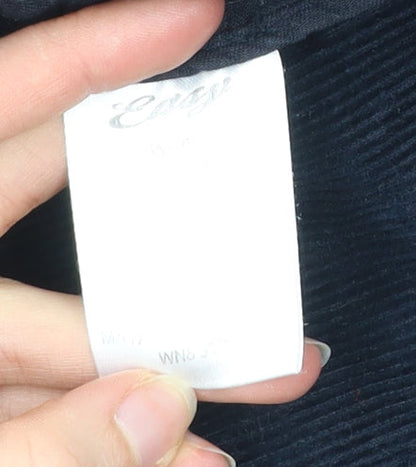 Easy Men’s Blue Corduroy Chino Trousers 40W 30L Regular Fit