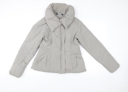 Womens UK Size 12 YAYA Grey Puffer Jacket