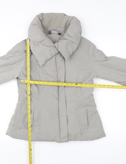 Womens UK Size 12 YAYA Grey Puffer Jacket